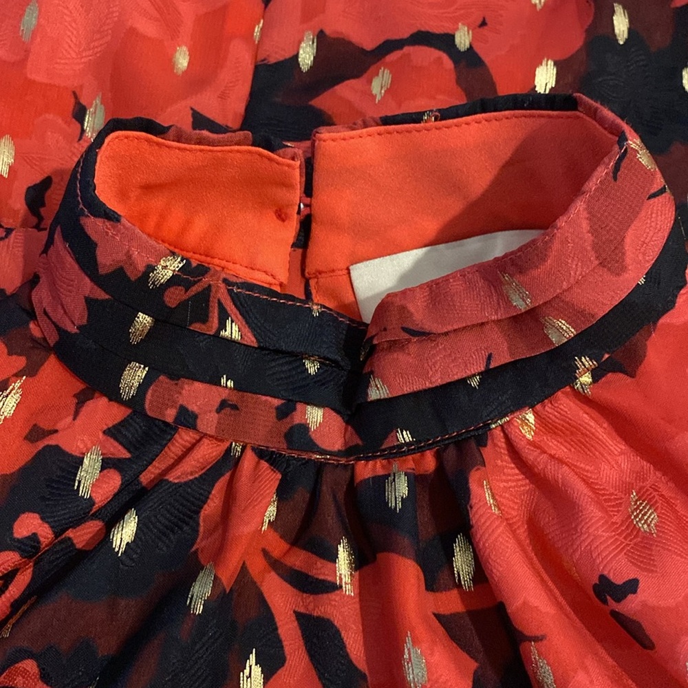 Pinch: Red and Black Floral Top